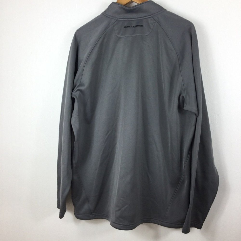 Under Armour Coldgear Jacket Mens Size‎ XL Gray Quarter Zip Pullover Long Sleeve